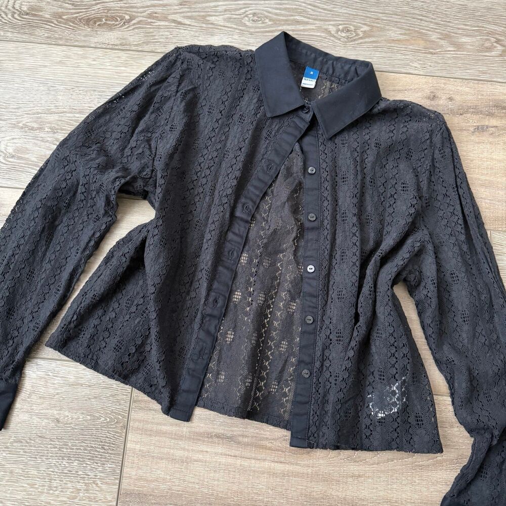 Old Navy Long Sleeve Lace Blouse